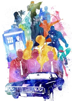 the doctor who is surrounded by other characters