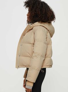 Puffer jacket  Fixed hood, button fastening down front, twin hip pockets, drawstring hood & waistband  Non-stretch material, fully lined  100% polyester  Cold gentle machine wash Boss Woman, Fleece Dress, Sweatshirt Set, Loungewear Sets, Knit Sweatshirt, Casual Tank Tops, Tops Fall, Drawstring Hoodie, Na Kd