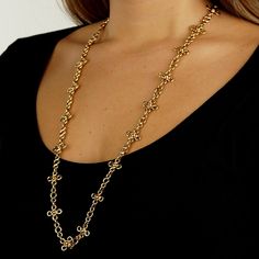 Chanel Gemstone Gold Sautoir Necklace 0000619 Vintage Chanel Jewelry, Chanel Suit, Gabrielle Chanel, Chanel Logo, Chanel Jewelry, Famous Fashion, Draped Fabric, Style Statement, Vintage Chanel