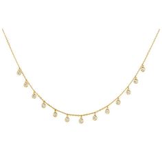 1.00 Carat Natural Diamond Drop Necklace 14K Yellow Gold G SI 18 inches chain 100% Natural Diamonds, Not Enhanced in any way Round Cut Diamond Necklace   1.00CT G-H  SI   14K Yellow Gold,   Bezel style , 3.5 grams  3/16 inch in width 13 Diamonds N5626-1Y ALL OUR ITEMS ARE AVAILABLE TO BE ORDERED IN 14K WHITE, ROSE OR YELLOW GOLD UPON REQUEST. All Chains of Pendants and Necklaces Can be Requested in 16'' or 18'' Length. . This item is proudly handcrafted in the USA. Perfect gift on any occasion. Drop Station, Necklaces Layering, Diamond Drop Necklace, Diamond Picture, Bezel Necklace, Gold G, Bezel Set Diamond, Station Necklace, Wedding Jewellery Necklace