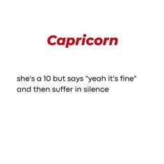 the words capricon are written in red and black