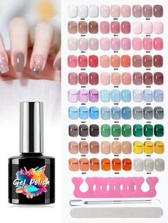 Kaymay 30 Pcs Colors Translucent Gel Nail Polish Translucent Gel Nail Polish Semi-Transparent Gel Nail Polish Clear Gel Nail Polish Tinted Gel Nail Art Salon Sets Multicolor    ABS     Nail,Hand & Foot Care, size features are:Bust: ,Length: ,Sleeve Length: Clear Gel Nail Polish, Nail Polish Clear, Gell Nails, Clear Gel Nails, Nail Art Salon, Clear Gel, Gel Nail Colors, Color Kit, Round Neck Sweatshirts