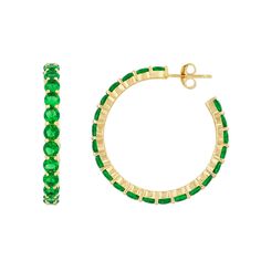 Good things come in green. For a pinch of good luck and a sparkle of glam, these gorgeous emerald beauties will never let you down. Maximize your verdant vibe by pairing with our Emerald Hearts Trifecta Bracelet and our Crystal Hydra Ear Cuff. 14k gold plated sterling silver Emerald crystals 1.2" in diameter Emerald Crystal, Gold Plated Sterling Silver, Good Luck, Ear Cuff, Gold Bracelet, Emerald, Gold Plate, Beaded Bracelets, Sparkle