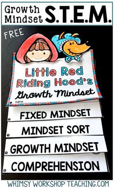 Teach STEM and growth mindset activities at the same time with this stem challenge bundle free Growth Mindset flip book sample (in preview) Alphabet Tree, Stem Elementary