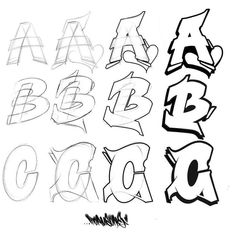 Graffiti Fonts Procreate Graffiti, Graffiti Sketchbook, Graffiti Tutorial, Graffiti Sketches, Procreate Lettering Brushes, Tags Graffiti, Easy Graffiti Drawings