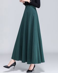 * A high-end maxi skirt with wide hem, very cool. * Made of quality cotton fabric, very soft and comfortable. * Fixed waist on front, partial elastic waist on back, with invisible zipper. * Can custom make waist size and skirt length. * Material: 90 % cotton, 10% polyester * Size: True to US size, US 0-US 20 are available, you can let us know your usual size and height in your order. * Shipping: Free shipping Processing time : 5-7 Business days Delivery time : 7-20 Business days Tracking number Chic Green A-line Maxi Skirt, Green Elegant A-line Maxi Skirt, Green Wide-leg Lined Maxi Skirt, Green Wide Leg Lined Maxi Skirt, Chic Green Cotton Maxi Skirt, Fall A-line Gathered Maxi Skirt, Elegant Cotton Maxi Skirt, Elegant Green Wide Leg Maxi Skirt, Elegant Green Cotton Skirt