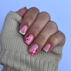 20 Simple Short Nails to Inspire You Short Pink Biab Nail Designs, Red Biab Nails, Biab Designs, Simple Short Nails, Biab Nails, Vday Nails, Short Gel Nails, February Nails, Gel Mani