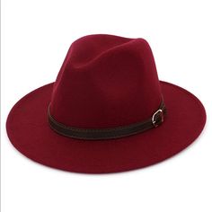 Material: 65% Cotton; 35% Polyester With Adjustable Strap Inside Hat Circumference: M: 56-58cm/22"-22.8" L: 59-60cm/23.2"-23.6" Brim Width: 7cm/2.75” Height: 11cm/4.3" Breathable, Lightweight And Comfortable For All-Day Wear. Classic Design With Fashionable Belt Buckle Accent. Perfect For Lounging At The Beach, Clubbing, Or Simply Casual Everyday Wear. Makes A Great Gift For That Fashionable Friend Of Yours Or Self! Women Fedora, Vintage Vacation, Festival Birthday, Wide Brim Hats, Wide Brim Fedora, Hat And Scarf Sets, Felt Fedora, Brim Hats, Black Baseball Cap