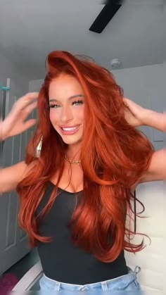 Bright Copper Hair, Cheveux Oranges, Red Hair Looks, Natural Red Hair, Red Haired Beauty, Beautiful Red Hair