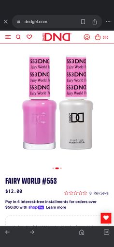 Fairy World #553 – A whimsical orchid-inspired pink-purple Following a professional 3 step gel system: DND Gel Polishes needs to be cured under a LED lamp, used… Nail Tip Designs, Nail Drills, Fairy World, Blue Polish, Gel Art, Gel Tips, Crystal Nails