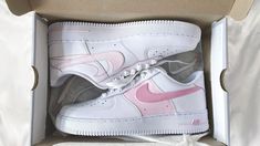 Make a statement in these Baby Pink Shadow Custom Air Force 1s. From the daring baby pink shadow color to the unique custom design, these shoes are a bold choice for anyone ready to take a risk. Step up your style game. Dare to stand out! 💯 🔥 100% genuine, Brand New.👟 Custom sneakers.💫 Every pair is hand-made to order.✨ Best quality waterproof and scratch-proof paints used.✨ 1000+ satisfied customers across various platforms. 🌎Free worldwide shipping,shipping within 5-12 working days🎁 Trea Black Air Force 1, Custom Nike Air Force 1, Custom Nike Air Force, Nike Air Force 1 Shadow, Air Force 1 Shadow, Blue Air, Air Force 1 Custom, Custom Air Force 1, Custom Nike