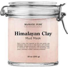 Majestic Pure Himalayan Clay Mud Mask is a unique formula face mask designed to minimize the appearance of pores, brighten, and detoxify skin. This wonderful face masque is excellent for facial skincare support, deep pore cleansing, and revitalization. Pink Clay leaves skin silky soft and smooth, can help to minimize blackheads and promotes a radiant and balanced complexion. Pink Clay is known to be the most gentle on skin. It will give your pores a gentle cleanse without absorbing all your natu Clay Mask For Acne, Best Clay Mask, Face Masque, Clay Mud, Mask For Face, Mask For Acne, Face Skincare, Green Tea Mask, Facial Sheet Mask