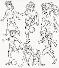 children playing soccer coloring pages for kids