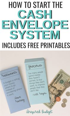 the cash envelope system includes free printables to make it easier for people to pay money