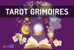 tarot grimoires with an open book