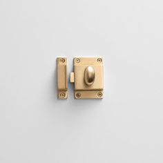 an image of a door handle on a white wall