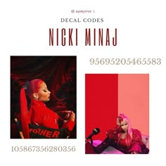 an advertisement for nicki mina's new album