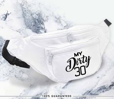 Dirty 30, 1988, 30th birthday, 30th birthday gifts, 30th birthday idea, 30th birthday, 1988, 30th bi Fanny Pack Cute, Tattoos Fonts, Fonts For Tattoos, Instagram Font, Old English Font, Dirty 30, Custom Aprons, Bubble Letters, 30th Birthday Gifts