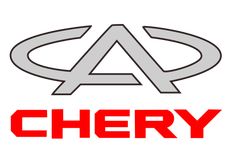 the logo for cherry is shown in red and grey letters on a white background,