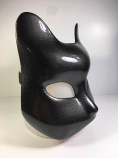 I have quite a few mask and helmets listed. Metallic Black Night Japanese Kitsune Fox mask. Made out of PLA plastic, primed and filled so it's very durable. I offer the mask in any color. Mask comes with an adjustable strap and snap buckle in the back for easy removal. Straps are held on with binding post (NOT GLUED) which works best when and if they need to be replaced. Average adult size is shown in pics. I make the mask in all sizes. Feel free to message me with any questions including small Slade Teen Titans, Nightwing And Batgirl, Japanese Kitsune, Dc Costumes, Robin Tim Drake, Asian Party, Animal Cosplay, Color Mask, Bo Staff