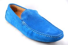 Brand: Salo New York Style: Driving Moccasins Color: Sky Blue Style #: 566-13 Upper: Suede Blue Leather Sole Slip-on Moccasins, Blue Leather Sole Moccasins With Round Toe, Blue Leather-sole Moccasins With Round Toe, Blue Moccasins With Leather Sole And Plain Toe, Blue Moccasins With Leather Sole And Round Toe, Blue Moccasins With Leather Sole, Blue Plain Toe Moccasins With Leather Sole, Casual Blue Slip-on Moccasins, Blue Slip-on Moccasins With Leather Sole