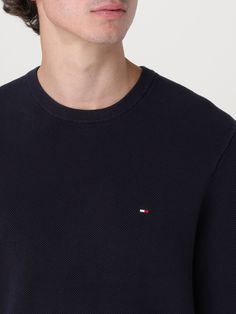 Sweater TOMMY HILFIGER Men color Navy Pull Tommy Hilfiger, Tommy Hilfiger Sweater Men, Sweater For Men, Navy Sweater, Tommy Hilfiger Sweater, Sweater Men, Italian Fashion Designers, Navy Sweaters, Tommy Hilfiger Man