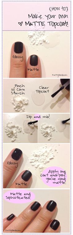 Matte Nail Polish, Manicure Tips, Diy Nail Art, Nails And Makeup, Manicure Y Pedicure, Tutorial Diy, Manicure E Pedicure, Matte Nails, Nail Tutorials