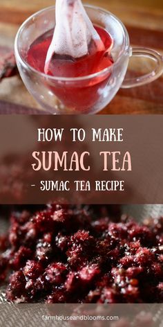 how to make sumac tea in a glass bowl