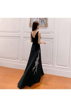 Shop Formal Long Black With Embroidery Elegant Evening Dress With Train online. SheProm offers formal, party, casual & more style dresses to fit your special occasions. Formal V-neck Evening Dress With Floral Embroidery, Embroidered V-neck Maxi Dress For Evening, Floor-length Embroidered Evening Dress For Prom, Elegant Embroidered Dress With Floral Design For Banquet, Elegant Floral Embroidered Dress For Banquet, Embroidered Floor-length Evening Dress For Prom, Elegant Embroidered Dress With Floral Embroidery For Banquet, Embroidered Floor-length Dress For Banquets, A-line Evening Dress With Floral Embroidery For Party