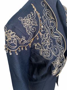 Embroidered BlazerBrand: Roamans Size: 18 W (can be worn as a oversized blazer)Material: Shell 100% Polyester , Exclusive of decoration Lining 100% Polyester Condition: Excellent Elegant Embroidered Ceremonial Blazer, Luxury Embroidered Ceremonial Blazer, Elegant Tailored Embroidered Blazer, Prom Dance Ideas, High-end Wedding Blazer With Intricate Embroidery, Luxury Embroidered Long Sleeve Blazer, Embroidery Coat, Fashion Gowns, Oversized Blazer