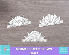 the paper crown is cut out and ready to be used as decoration for your home