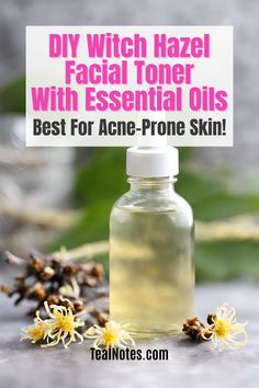 Looking for a homemade skin care solution to fight acne? Try this witch hazel facial toner from Thayers, made DIY with essential oils! This anti-acne toner for face will take your skin care routine to the next level. Self-care never felt so good with this all-natural DIY toner that will leave your skin looking flawless. Say goodbye to breakouts and hello to clear, radiant skin with this potent anti-acne solution! Want more DIY tips and projects? Join TealNotes to receive more every week! Diy Moisturizer For Acne Prone Skin, Homemade Face Toner Recipes, Homemade Toners For Face, Diy Skin Toner Recipes, Diy Toner For Acne Prone Skin, Diy Face Toner For Glowing Skin, Witchhazel Skincare Diy, Facial Spray Diy, Diy Facial Toner Essential Oils