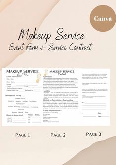 Editable Makeup Contract Template,Freelance Makeup Artist Contract,Makeup Artist,Makeup Contract Template, Cosmetology CANVA TEMPLATE , MUA Makeup Artist Contract, Makeup Contract, Freelance Makeup Artist Business, Makeup Artist Website, Makeup Artist Portfolio, Makeup Artist Makeup, Makeup Business, Makeup Artist Kit, Freelance Makeup Artist