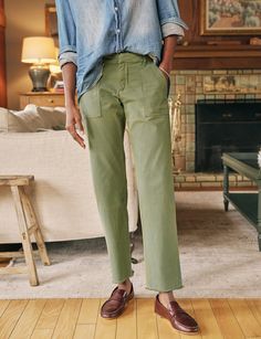 Blackrock, The Italian Utility Pant, Green – Frank & Eileen Spring Cargo Pants With Five Pockets, Spring Everyday Cargo Jeans With Patch Pockets, Spring Cargo Jeans With Patch Pockets For Everyday, Fall Washed Relaxed Fit Cargo Jeans, Fall Cargo Jeans In Relaxed Fit Washed, Relaxed Fit Medium Wash Pants With Patch Pockets, Washed Cargo Jeans Relaxed Fit Straight Leg, Washed Relaxed Fit Straight Leg Cargo Jeans, Washed Straight Leg Cargo Jeans With Relaxed Fit