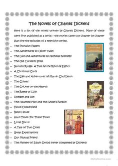 the movies of charles dickenss is shown in this brochure for children's books