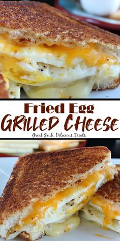 two grilled cheese sandwiches stacked on top of each other with the words, 100 calories healthy snacks sandwich