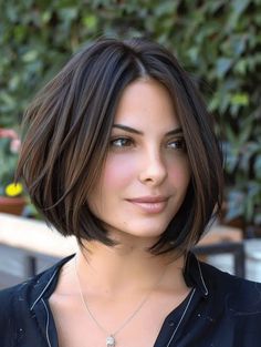 The Ultimate Bob Haircut Lookbook Soft Curved Bob, Straight Collarbone Bob, Slight Angled Bob With Layers, Slight Angled Bob, Angled Bob Haircuts 2024, Short Angled Bobs