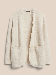 Heritage Coastal Cardigan | Banana Republic Summer Cardigan, Fall Winter Fashion, Cotton Yarn, Great Outdoors, Front Open, The Great Outdoors, Banana Republic, Winter Fashion, Gap