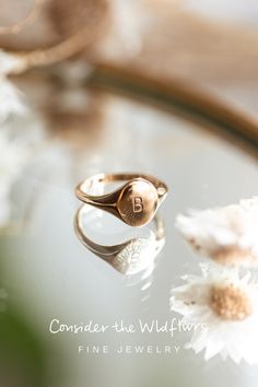 The Classic Namesake Signet is a vintage-inspired, classic signet ring. This signet is an easy, everyday piece that can be customized with a letter, number or graphic to make it personal and to tell your story. Available in 14k yellow, white, or rose gold. Classic Engraved Initial Ring For Everyday, Timeless Personalized Rings, Personalized Timeless Rings For Everyday, Timeless Everyday Personalized Rings, Everyday Personalized Timeless Rings, Classic 14k Gold Initial Ring, Heirloom 14k Gold Initial Ring For Everyday, Classic Rings With Engraving Option, Classic Rings With Engraving Option For Everyday