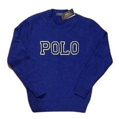 Polo Sport Ralph Lauren Crewneck Logo Sweater Pullover Royal Blue Men’s Size S. Condition Is "New With Tags". Shipped With Usps Priority Mail. Will Be Shipped With Tracking Information From A Smoke Free Home! 100% Authentic Product I Have 100% Feedback Rating As A Buyer And Seller, Buy From A Seller You Can Trust Classic Blue Tops With Ribbed Collar, Classic Blue Top With Ribbed Collar, Classic Fitted Crew Neck Sweatshirt, Fitted Classic Crew Neck Sweatshirt, Classic Blue Sweater With Ribbed Cuffs, Blue Cotton Polo Sweater With Ribbed Cuffs, Fitted Blue Tops With Ribbed Cuffs, Classic Blue Cotton Sweatshirt, Classic Blue Crew Neck Polo Sweater