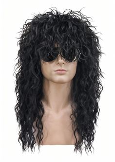 PRICES MAY VARY. Wigs Material: Kavsni 80s rock wigs are made of premium material, natural looking, super soft and very comfortable Wig Cap Size: About 21'' - 22.5'', can fit most people, there are 2 adjustable straps within the wig net, you can adjust its size to fit your head perfect Breathable Wig Net: Long curly wavy wig with 100% breathable wig net, and very lightweight, will feel very comfortable when wear this cute wig Occasion : This costume is great for all parties - 80s disco - hallowe Ladies Wig Party, Modern Shag Wigs, Cyndi Lauper Wigs, 1920s Hair Wigs & Extensions, Hair Extensions With Fringe, No Styling Shag, Sally Brown Wig, Frankie Monster High Wig, Peg Bundy Wig