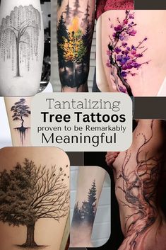 many different tattoos are shown in this collage