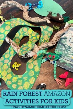 rain forest amazon activities for kids that are easy to make and great for rainy days