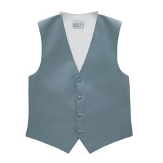 Mist blue colored solid vest Mist, Fabric, Blue