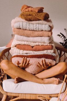 A pile of happiness, literally 😍 #knitwear #slowfashion @kutovakika Knitting Photography, In A Pickle, Make Life Better, Weather Seasons, Knitting Needles Sizes, Chunky Cardigan, Chunky Wool, Jute Bags