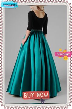 Maxi Dress Swing Daily Color-block Dress Elegant Color Block Party Dress, Long Sleeve Color Block Party Dress, Green Color Block Party Dress, Color Block Long Sleeve Party Dress, Elegant Evening Color Block Dress, Elegant Color Block Evening Dress, Green Grad Dress, Lds Prom Dresses, Modest Prom Gowns