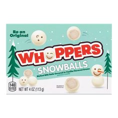 a box of wh pipers snowballs on a white background