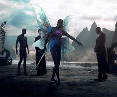 Fae Wings, Male Vampire, Winged People, Beach Things, Dc Multiverse, Fantasy Artwork, Dark Fantasy Art