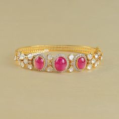 Wedding Bangle, Natural Ruby & Polki, Single Cut Diamond Bangle, 925 Sterling Silver, Diamond Bangle, Wedding Gift, Gold Plated High Quality Manufacture Country : India * Customization always available for Ring size, metal selection and any type of center stones changes, etc.... * If you want to make your own idea of Jewelry we can do it. Material : 925 Sterling Silver Main Stone : Ruby Secondary Gemstone : Polki, Pave Diamond Gemstone Color :   Gemstone Shape : As Seen In A Picture Bracelet Wid Elegant Bangle Jewelry For Marriage, Fine Jewelry Diamond Bracelets For Wedding, Fine Jewelry Wedding Bangle With 17 Jewels, Elegant Gemstone Cuff Bracelet For Wedding, Wedding White Gold Diamond Bangle, Pink Diamond Bracelet For Wedding, Pink Diamond Wedding Bracelets, Traditional Sterling Silver Wedding Bangle, White Gold Round Wedding Bangle