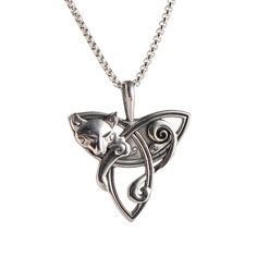 PRICES MAY VARY. Celtic Knot: Celtic knot is that with no beginning and no end, it represents unity and eternal spiritual life. It is also the symbol of good luck, it is the best wish to the owner, the best gifts for everyone. High Quality: This trinity necklace is made of high-quality stainless steel, durable and comfortable. Size Information: This trinity pendant size is 1.5'' * 1.5''; and the chain length is 23 inch with lobster clasp; necklace weight is 4.58 g. Great Gift Ideas: Witch gift f Trinity Necklace, Witch Pendant, Diy Pendants, Wiccan Necklace, Celtic Knot Necklace, Celtic Pendant, Moon Cat, Witch Gift, The Trinity